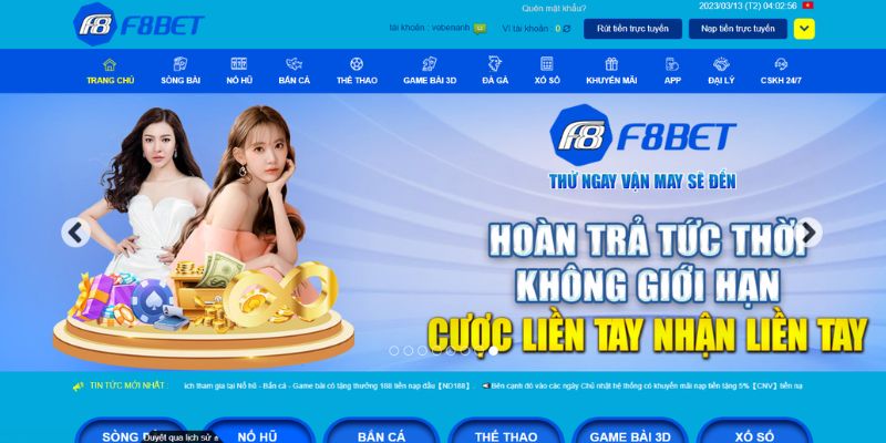 Khuyến mãi F8BET hoàn trả hấp dẫn